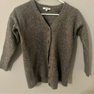 Madewell Charcoal Cardigan Sweater